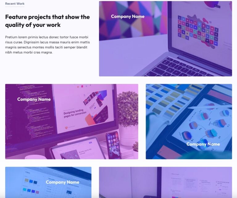 Affinity starter site grid