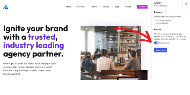 Verify overwriting site content on import.