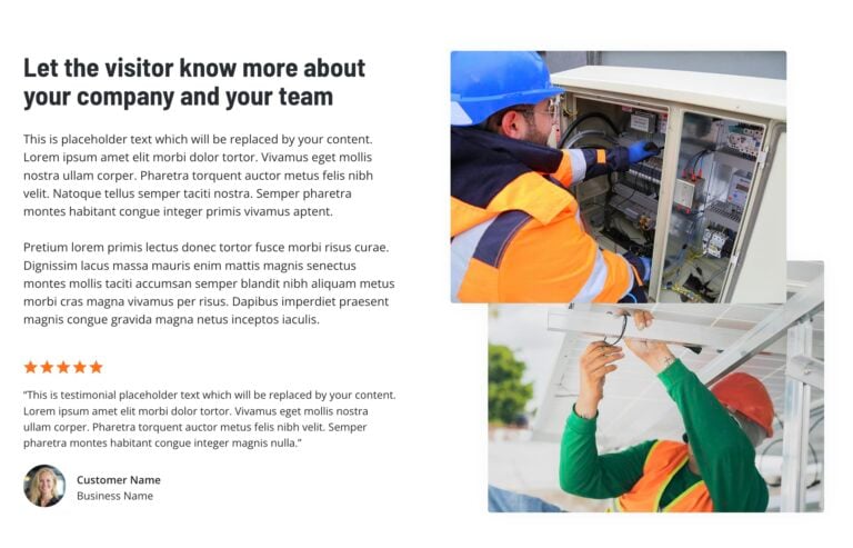 electrician-service Electrician Starter Site service area