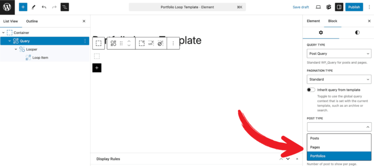 choose-post-type-query-block Choose Query Type
