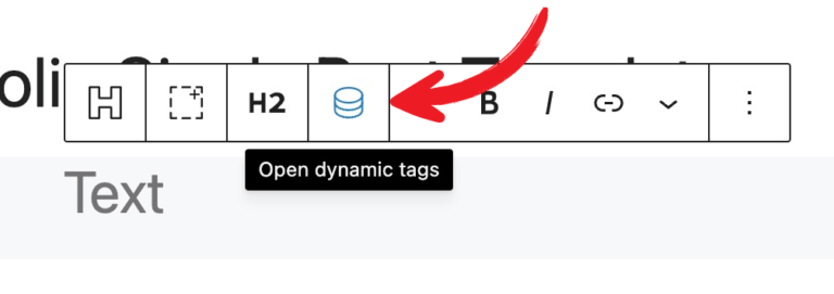 dynamic-tags Dynamic Tags on Headline Block