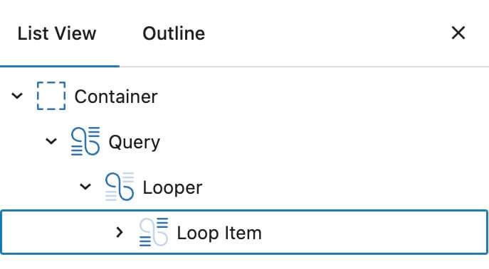 list-view Query Block List View