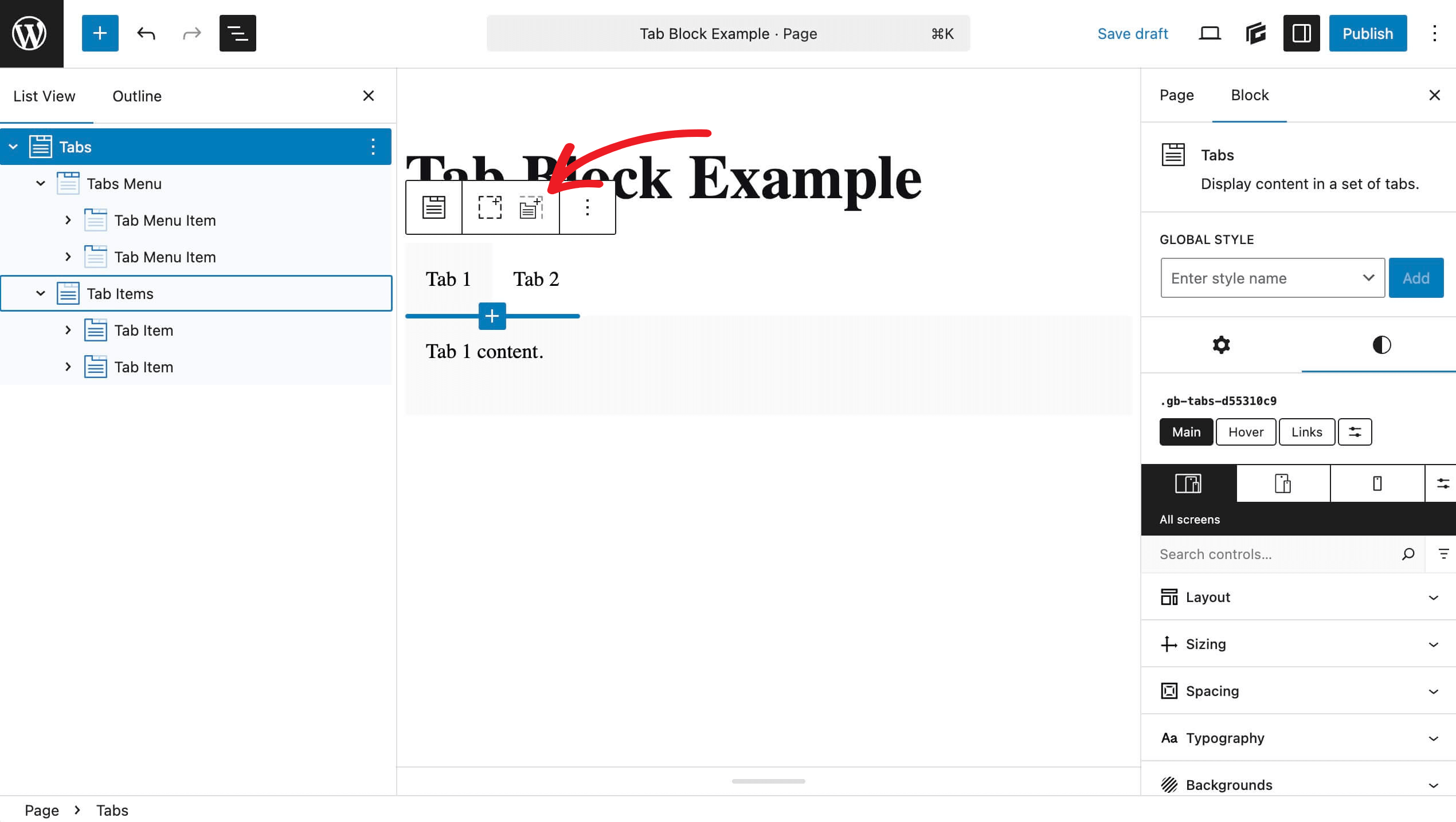 add-new-tab-menu-item add new tab menu item