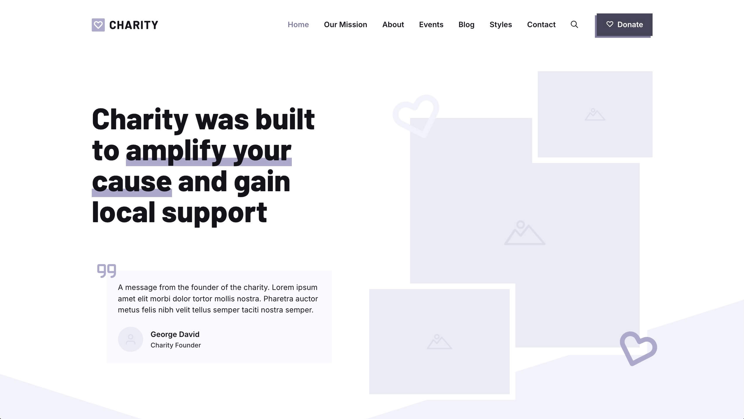 charity-starter-site-homepage Charity Starter Site Homepage