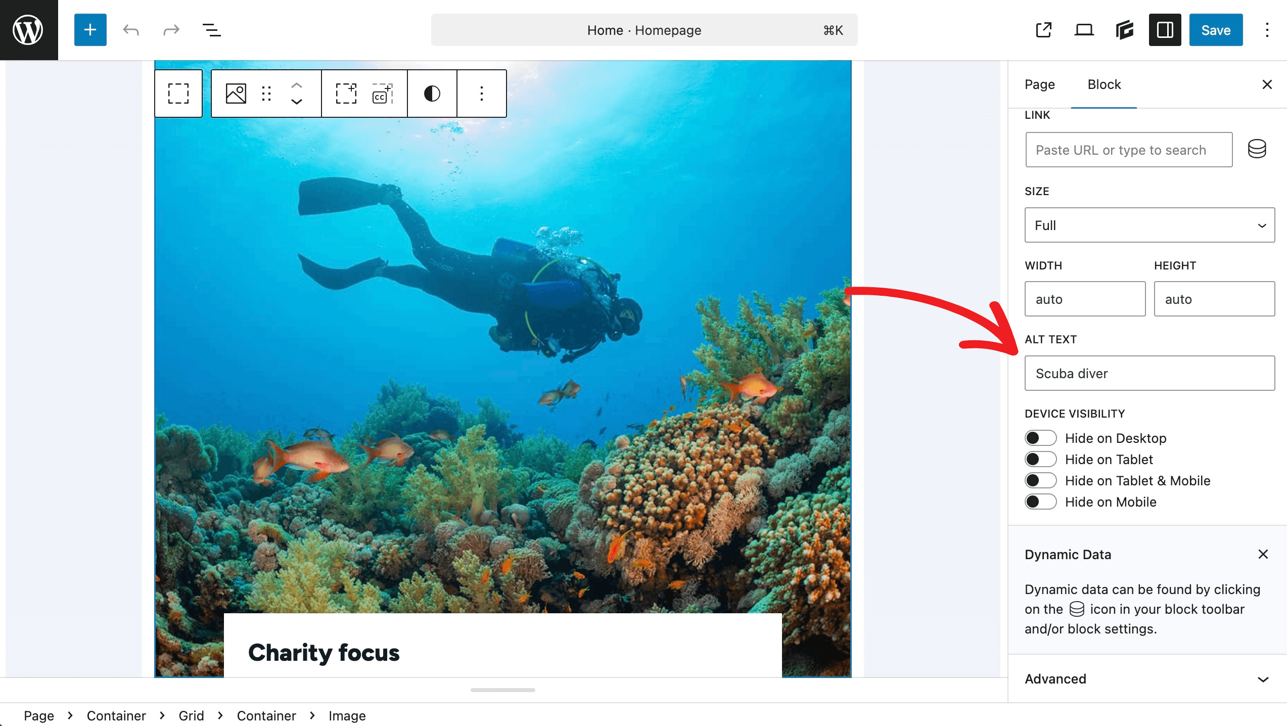 image-alt-text Add descriptive text to ALT text for images for screen readers