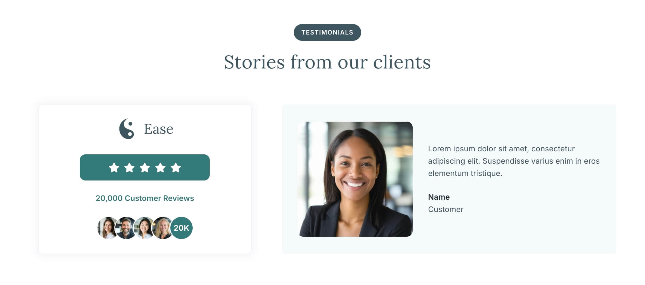ease-testimonial-home Ease Starter Site Testimonial Area