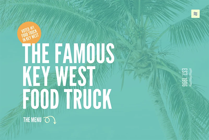 Page hero from the GeneratePress starter site Food Truck