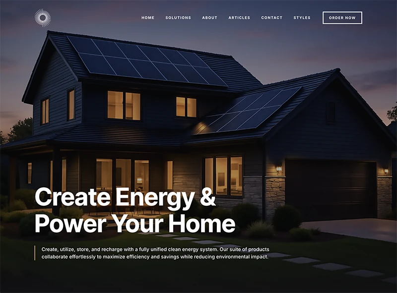 Page hero from the GeneratePress starter site Supernova
